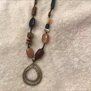 Silpada bead necklace with pendant
